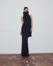 HIGH NECK LONG DRESS