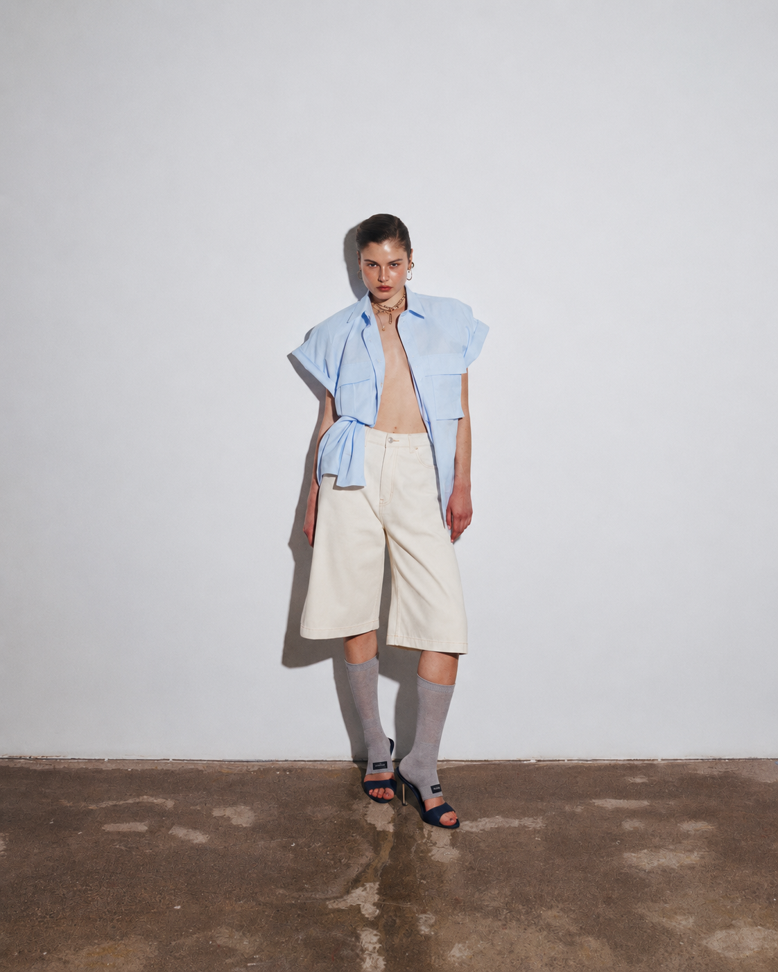 BERMUDA WIDE DENIM