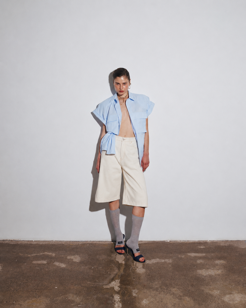 BERMUDA WIDE DENIM