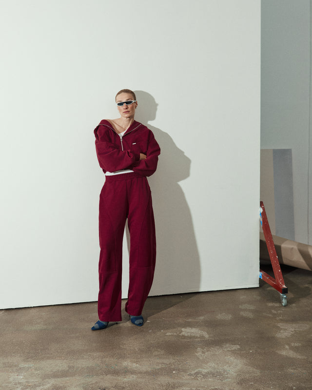 BURGUNDY TRACKSUIT