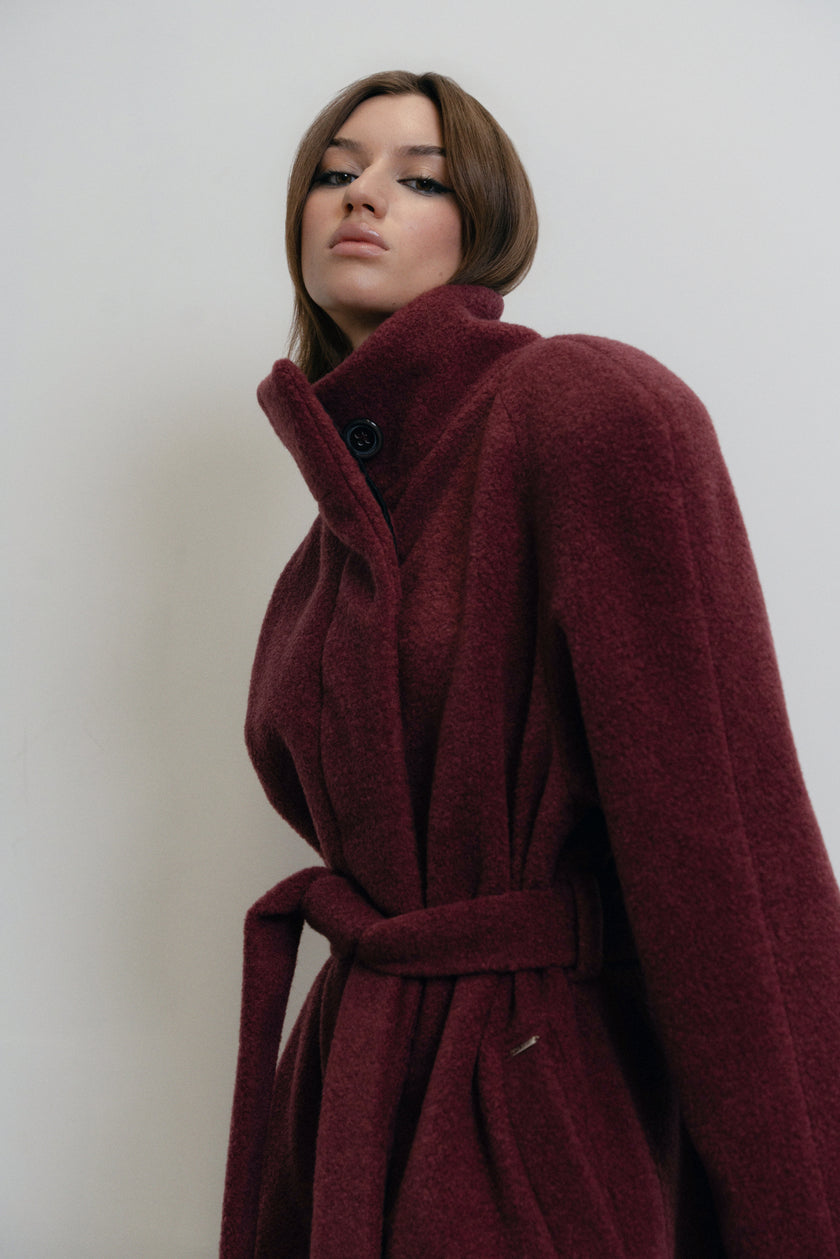 BORDEAUX TEDDY COAT