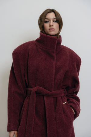 Bordeaux Teddy Coat