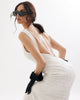 Sophisticated sleeveless V-neck mermaid wedding dress