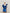 Statement two-piece blue set with a ruffle