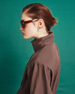 COTTON HALF-ZIP SHIRT