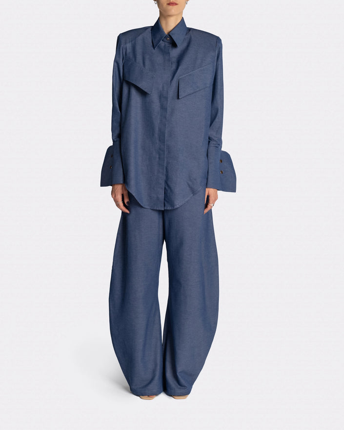 SOFT SHIRT Denim Front