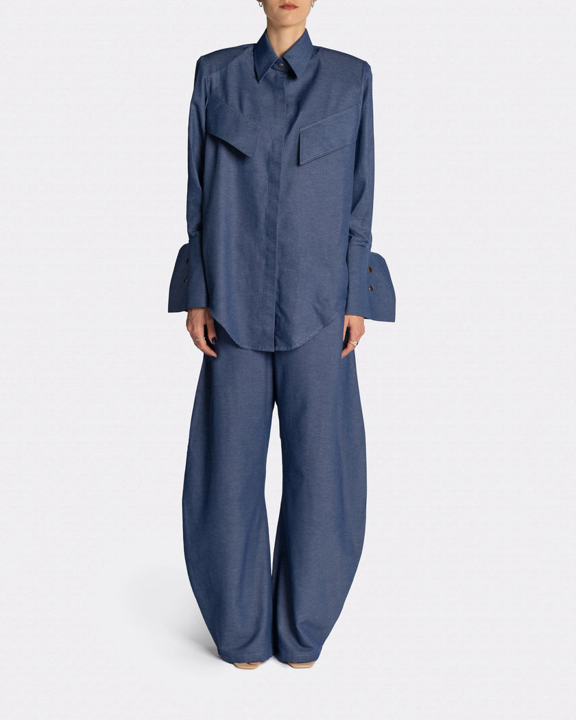 SOFT SHIRT Denim Front